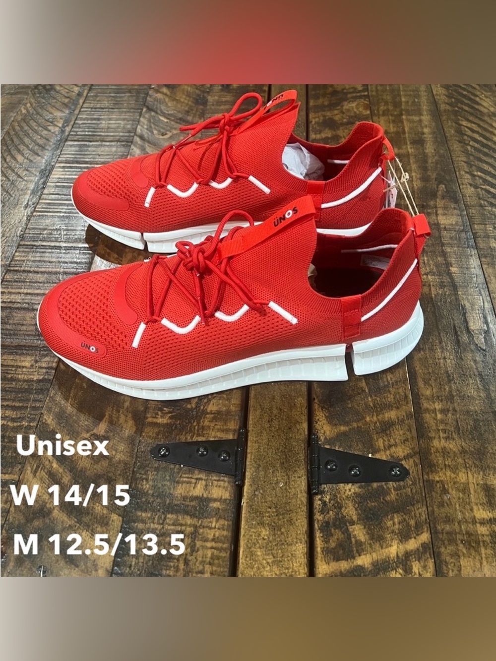 Target UNOS Red Knit unisex Sneakers comfort